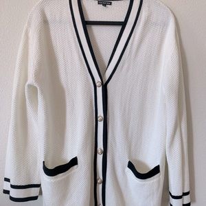 Varsity Who What Wear (M) button down sweater